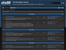 Tablet Screenshot of forums.thepocalypse.com